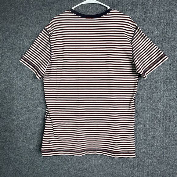 Lululemon Striped T Shirt Men's Size Large Multicolor Round Neck - Picture 2 of 7